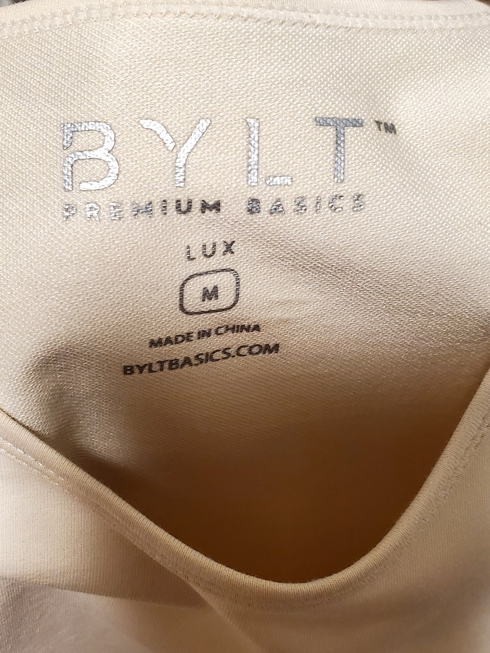 BYLT Basics Men's Short Sleeve Tee in Cream